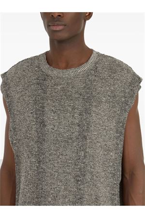 Grey linen and cotton tank top MAISON MARGIELA | S50FB0107M13097900F